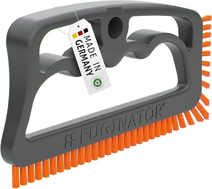 Fuginator Scrub Brush for Tile and Grout: Stiff Nylon Bristle Scrubbing Brush by Fugenial