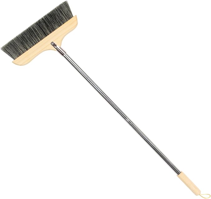Soft Bristle Broom with Long Handle Frame Floor Brush by Unknown