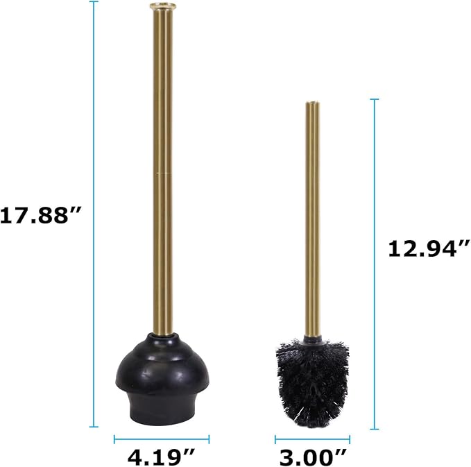 Blue Donuts Toilet Brush and Plunger Set - Image 3