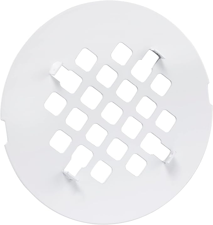 Artiwell 4-1/4” OD Snap-in Shower Drain Cover, Round Shower Drain Strainer Grid - Image 4