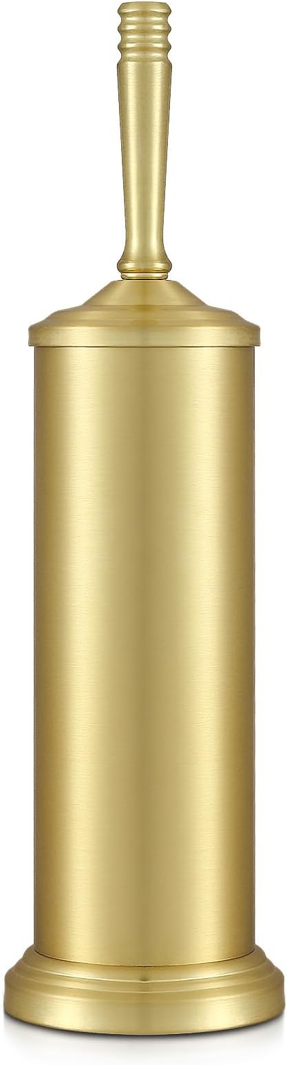 Gold Toilet Brush and Holder Set, Stainless Steel Toilet Brush by Unknown