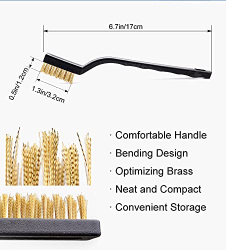 Brass Wire Brush Rust Remover, Small Wire Brush - Image 2