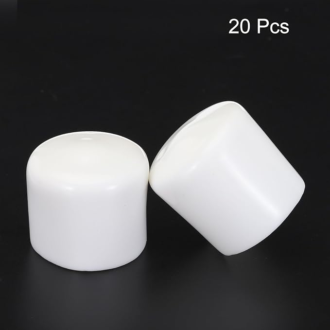 uxcell 20pcs Rubber End Caps 35mm ID Vinyl Round Tube Bolt Cap Cover Screw - Image 2