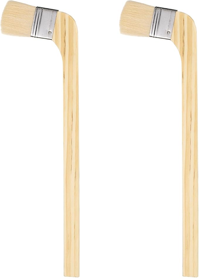 HARFINGTON Paint Brush 2Pcs 1.5" Brush Width Soft Wool Variety Angled Bend by HARFINGTON