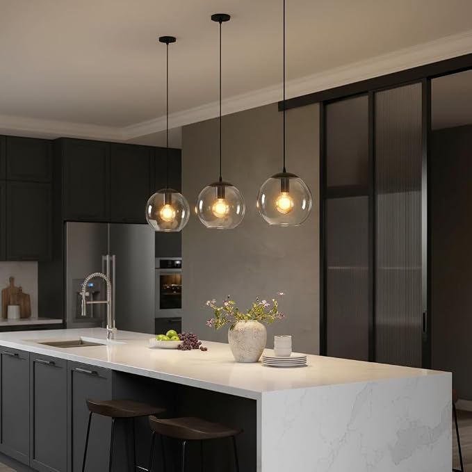 Globe Pendant Light, Modern Hanging Lighting Fixture, Classic Cluster Chandelier - Image 7