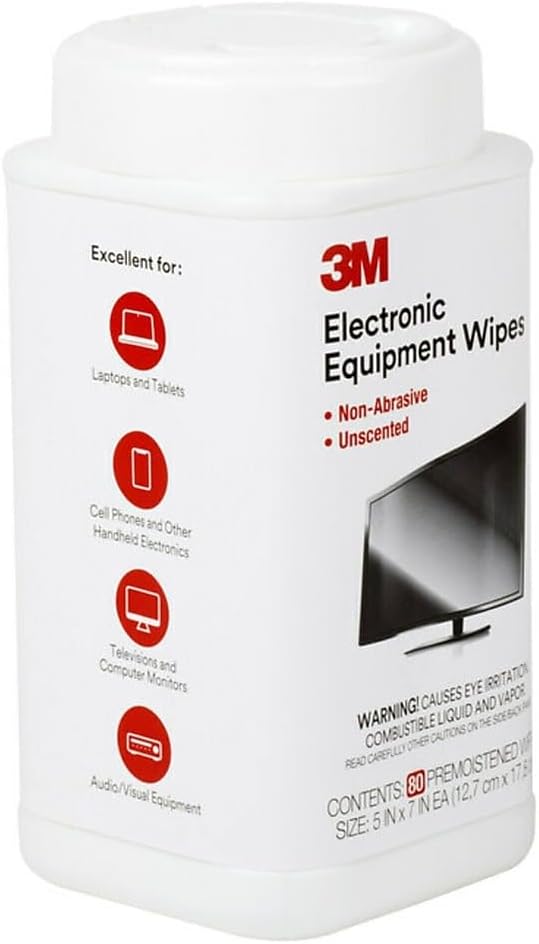 3M Antistatic Wipes, 80-Count Canister, Safe - Image 6