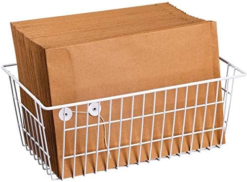 Slideep Farmhouse Metal Wire Basket, Fridge Freezer Storage Organizer Bins - Image 4
