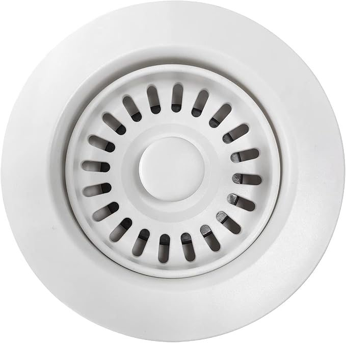 White Polymer Drain Kitchen Sink Drain Assembly by EADOT