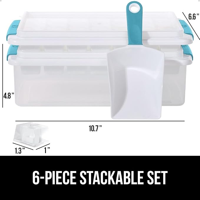 GORILLA GRIP Stackable Ice Cube Tray and Bin Set - Image 3