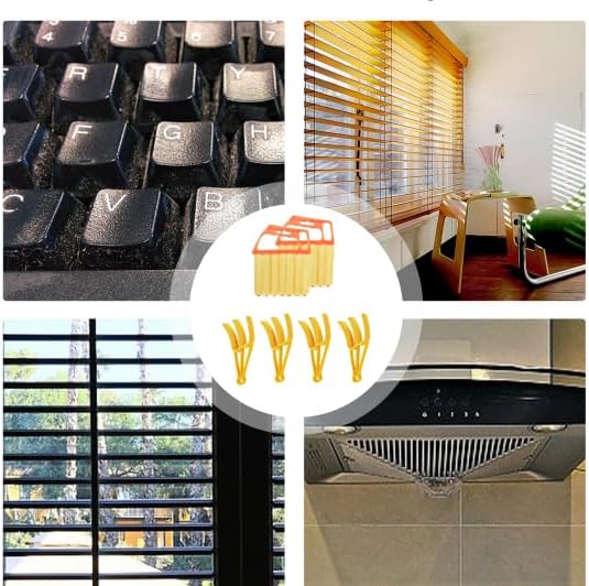 6pcs Window Venetian Blind Cleaner Duster Tool, Include 4pcs 7 Finger Blind - Image 4