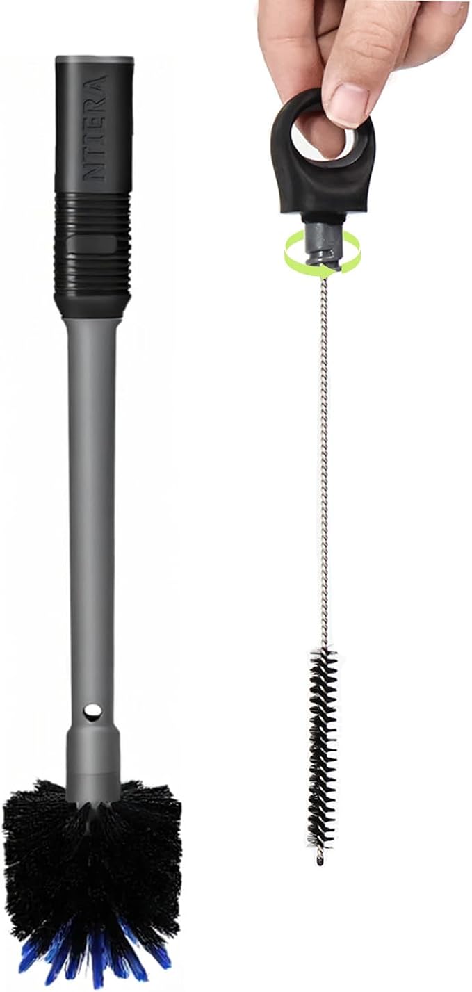 2-in-1 Bottle Brush Cleaner Kit Set, Long Water Bottle Cleaning Brushes by NTIERA