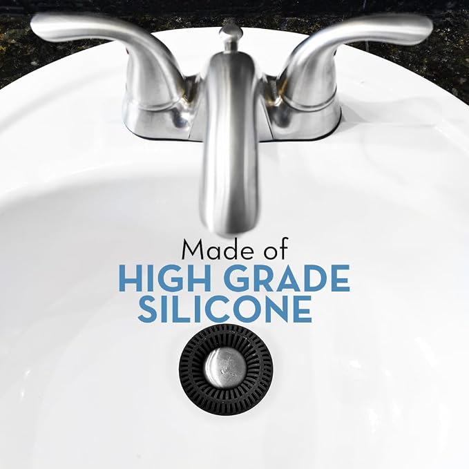 Bathroom Sink Hair Catcher for Pop-Up Drain – SinkRing 1.57" Precision Strainer - Image 4