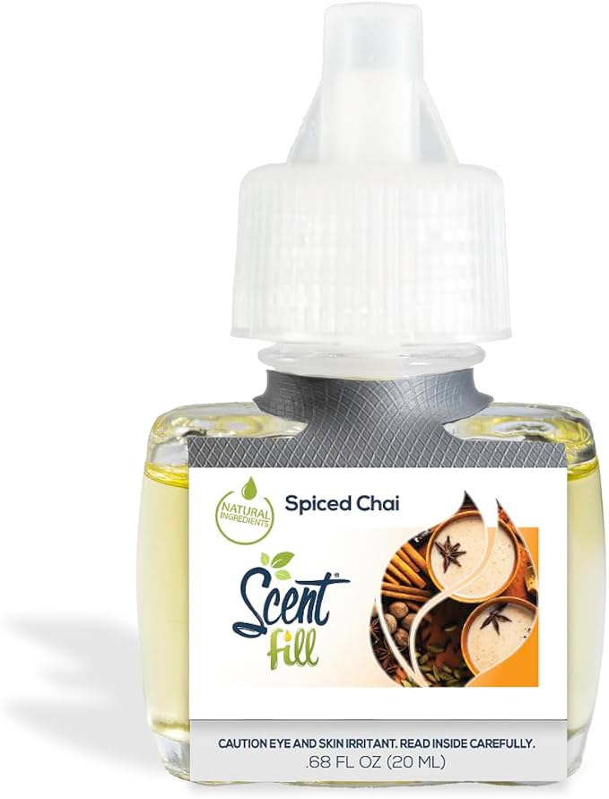 Scent Fill Spiced Chai Plug in Air Freshener, Scented Oil Refills, 2 Refills + - Image 3