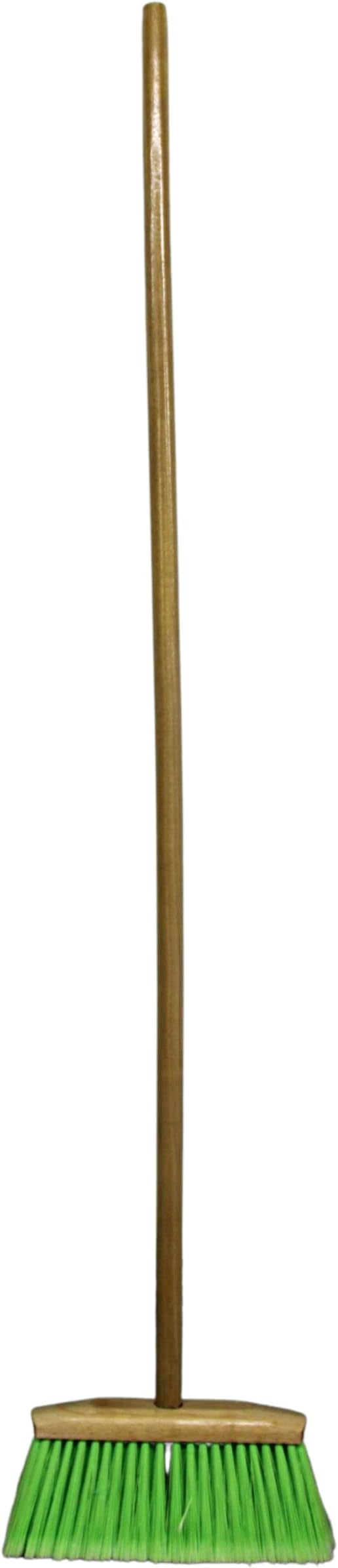 Indoor/Outdoor Heavy Duty Wooden Broom Brush, Head Replacement Soft bristles by BLYSK