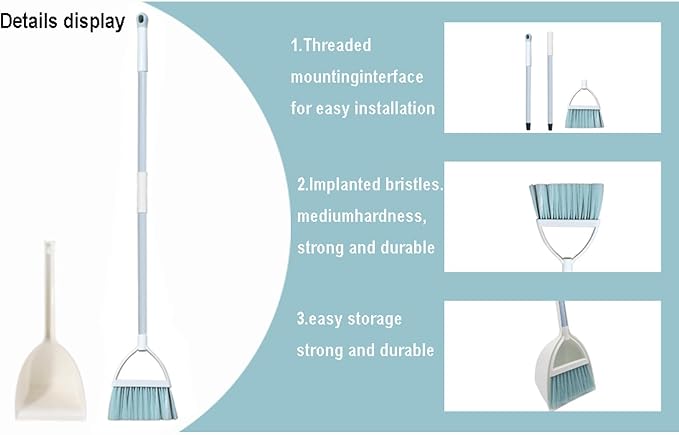 Mini Broom with Dustpan for Kids, Little Housekeeping Helper Set - Image 4