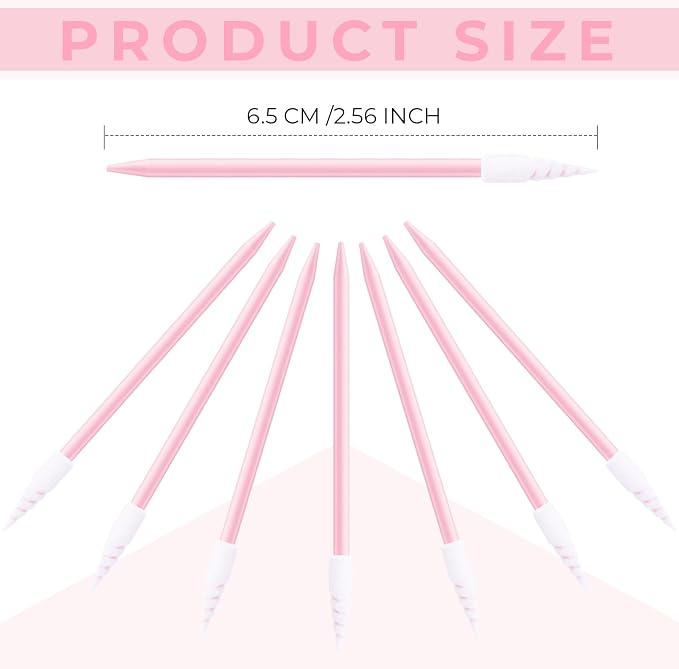 Chinco 200 Pieces Cleaning Swab Sticks Sponge Foam Tip Swabs - Image 3