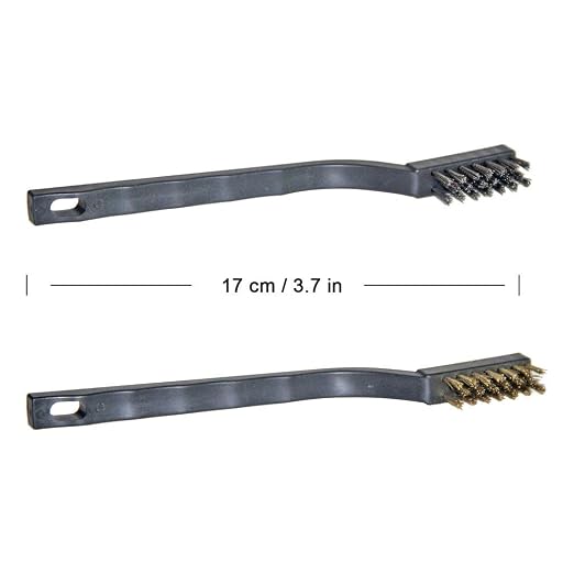 9PCS Mini Brass Brushes Set, Curved Handle Scratch Wire Toothbrush, Cleaning - Image 3