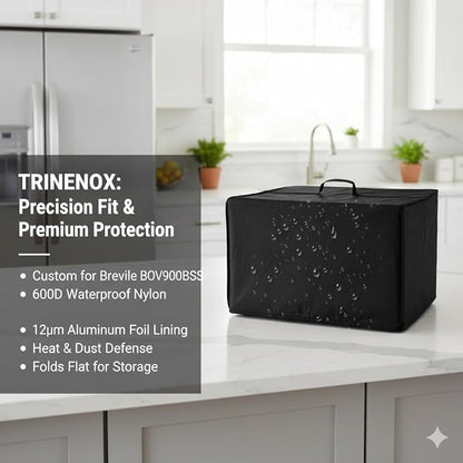 Heat-Resistant Dust Proof Waterproof Oven Cover Compatible with Breville BOV900BSS Smart Oven Air Fryer Pro 1:1 Fit for Farberware 1.1 CuFt Microwaves