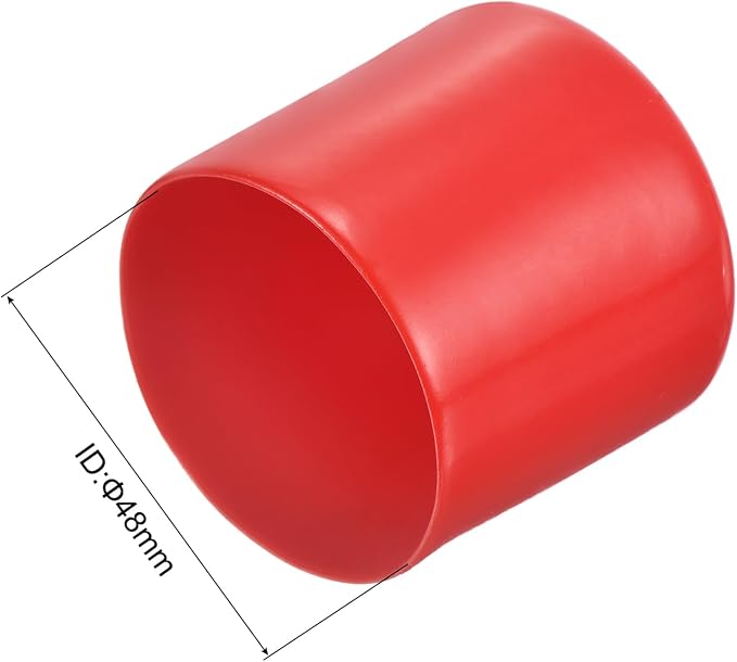 uxcell 20pcs Rubber End Caps 48mm ID Vinyl Round Tube Bolt Cap Cover Thread - Image 3