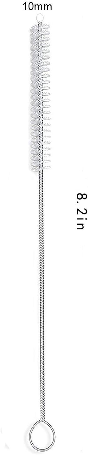 Straw Brush, Nylon Pipe Tube Cleaner 8.2-ihch X 2/5-inch Set of 10 - Image 2