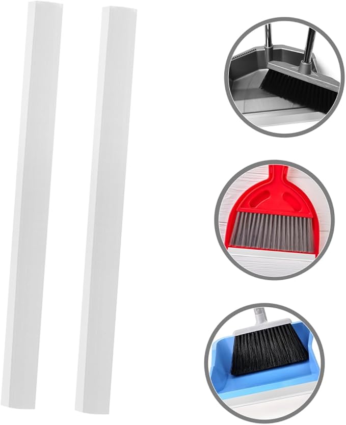 ERINGOGO 2pcs Rubber Dustpan Lip Replacement Strips Soft Edge Accessories - Image 9