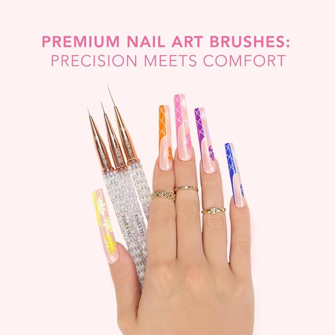 Kiara Sky Nail Art Brush Collection | Set of 8 Brushes - Image 3