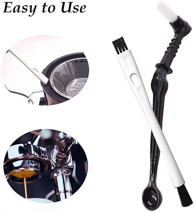 DXary 5 Pieces Coffee Brush Set Professional Espresso Brush Kit Include Wooden - Image 6