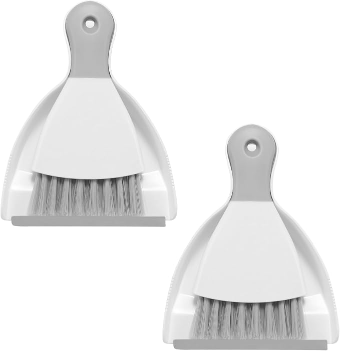 NACENA Mini Dustpan and Brush Set 2 Pack, Small Broom and Dustpan Set Dust Pan by NACENA