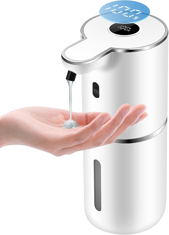 Automatic Liquid Soap Dispenser 12.8oz, Rechargeable & 6 Levels Soap Adjustable by Unknown