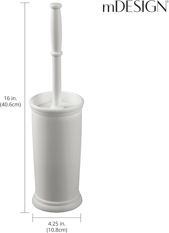 mDesign Toilet Bowl Brush and Holder - Image 4