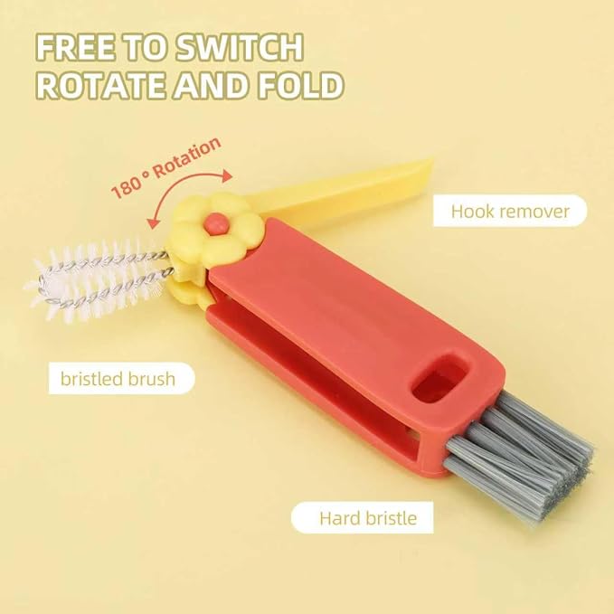 9 Pcs 3 in 1 Cup Lid Cleaning Brush, Cup Lid Gap Cleaner - Image 3