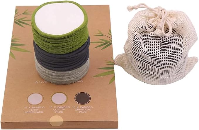 Chloven 30 Pack Reusable Makeup Remover Pads - Image 5