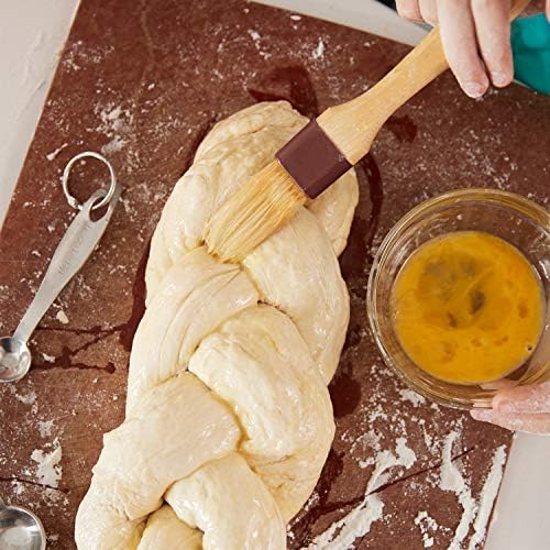 Boao 4 Pieces Natural Bristle Pastry Brush Beech Wooden Handle Basting and BBQ - Image 3