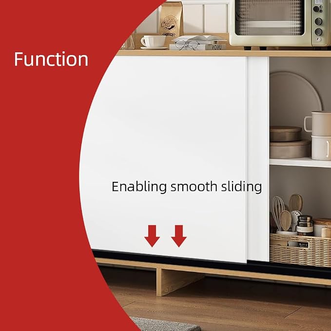 Sliding Door Track, Fit 1/4" Thick Panels, U Channel Rubber - Image 4