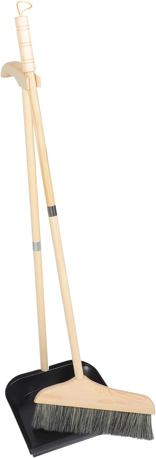GANAZONO Broom and Dustpan Set Long Handle Household Cleaning Tools Indoor by GANAZONOEnjoyYourLife