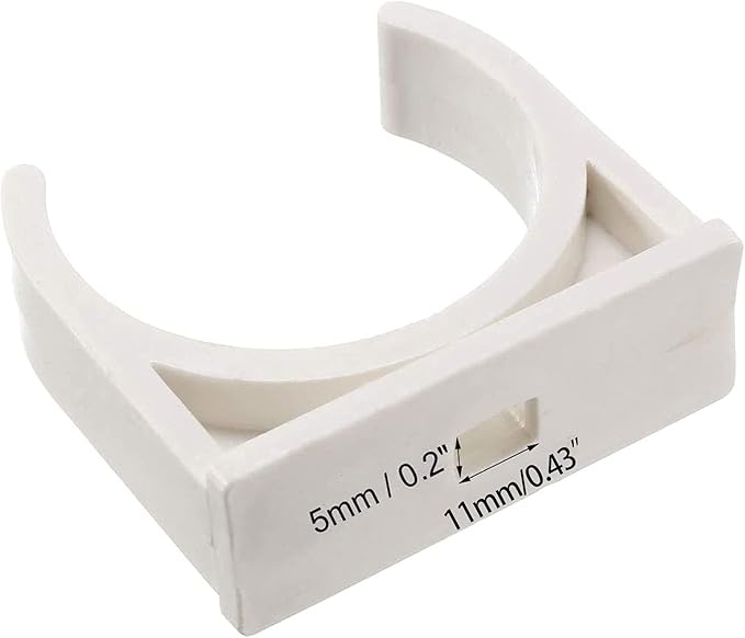 BVO 20 Pcs U-Shaped PVC Water 50mm Pipe Clamps - Image 4