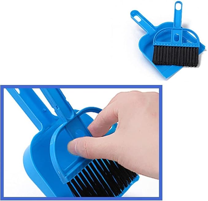 Mini Dustpan and Broom Set Portable Plastic Brush Set used - Image 6
