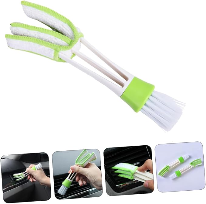 Didiseaon 3pcs Car Air Vent Cleaning Brush Double-Ended Interior Crevice Brush - Image 9