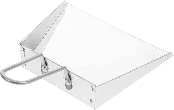 Mini Stainless Steel Handheld Dustpan, Heavy Duty Small Flat Cleaning Dust Pan by MOBUTOFU