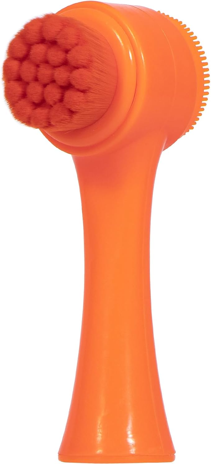 Face Brush 2 in 1, Silicone Facial Cleansing Exfoliating Brush Soft Bristles by BEOMEEN
