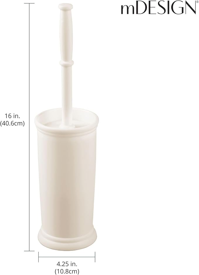 mDesign Toilet Bowl Brush and Holder - Image 4