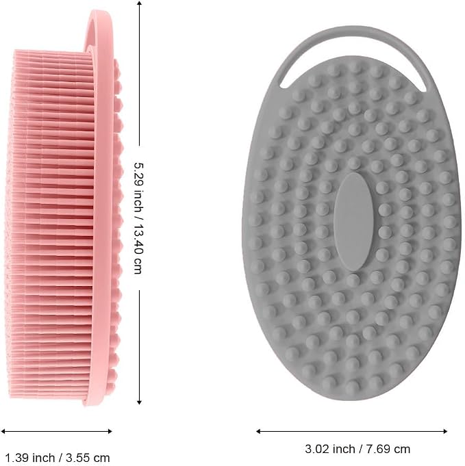 Silicone Body Scrubber, Exfoliating Silicone Loofah, Soft Silicone Body Shower - Image 2