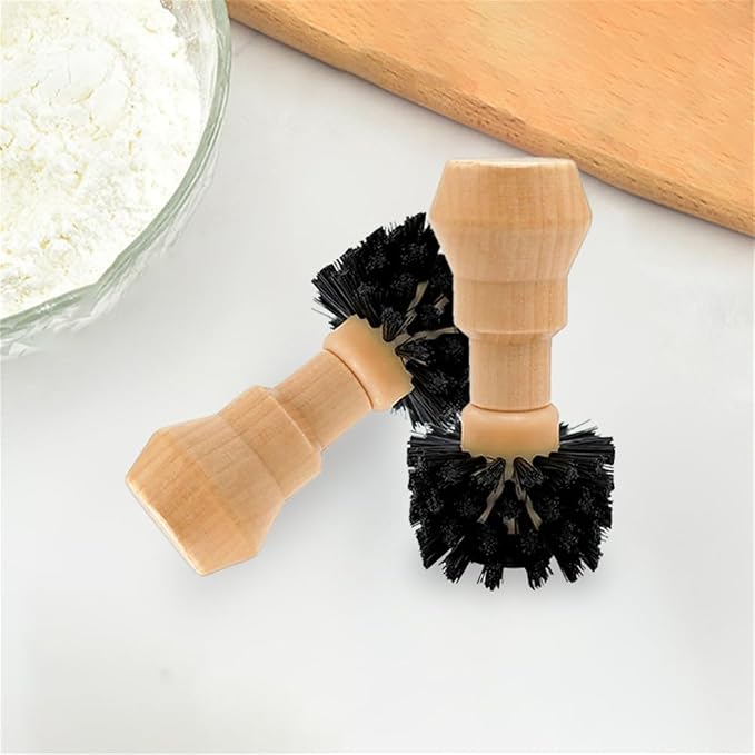 Coffee Portafilter Basket Cleaning Brush, Stiff Bristles and Wood Handle Coffee - Image 5