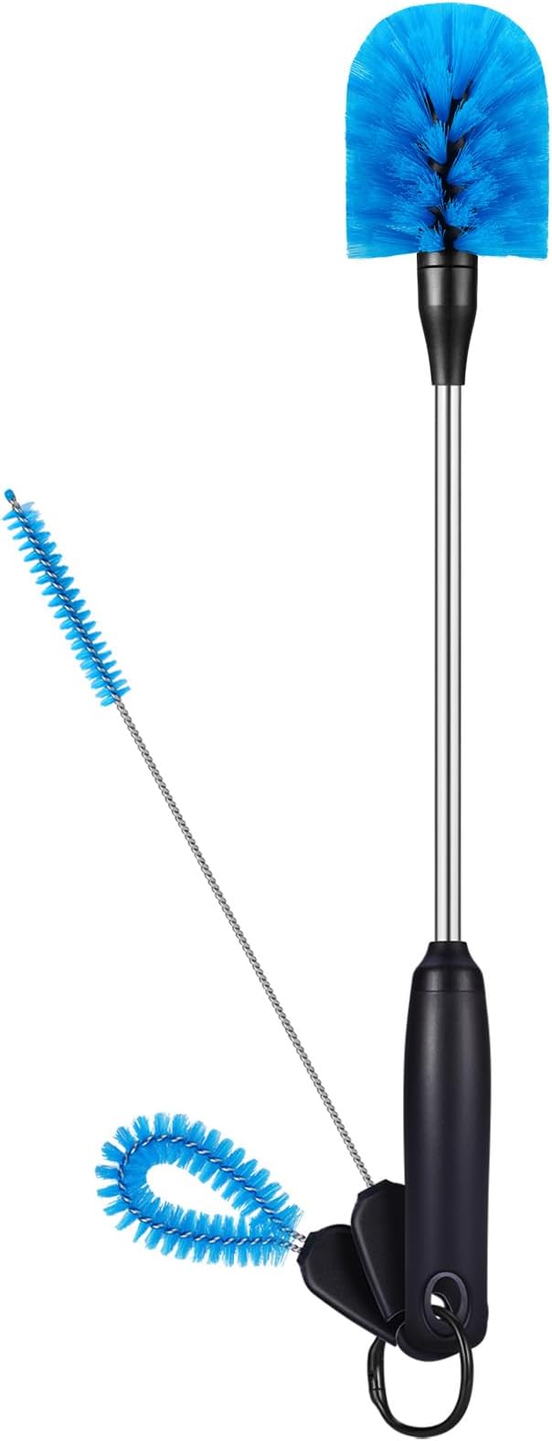 3-in-1 Stainless Steel Bottle Brush and Straw Cleaning Set, Long Handle Scrub by mosolan