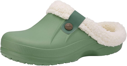 Beslip Classic Fur Lined Clogs Waterproof Winter Fuzzy Slippers by Beslip