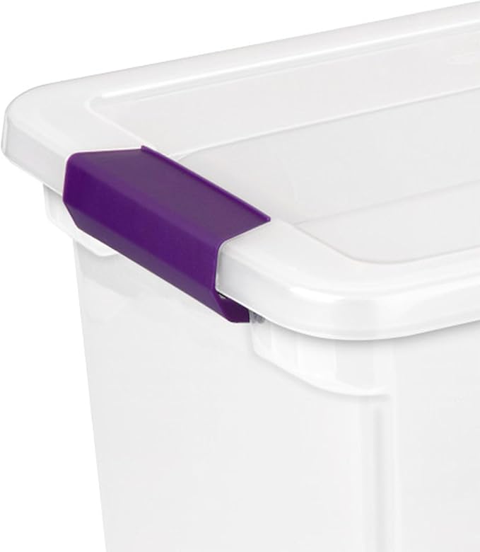 Sterilite 18-Pack ClearView Latch Box, Stackable Storage Organizer Bins - Image 8