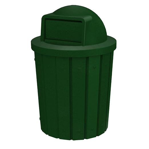 42 Gallon Slatted Circle 100% Recycled Plastic Commercial Outdoor and Indoor by SturdyEssentials
