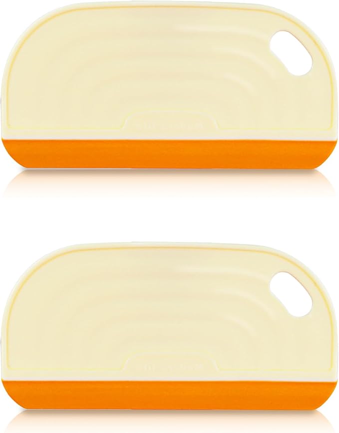 2 PCS Small Handhold Squeegee for Household, Mini Size Silicon Cleaning Scraper by LuckyOpt