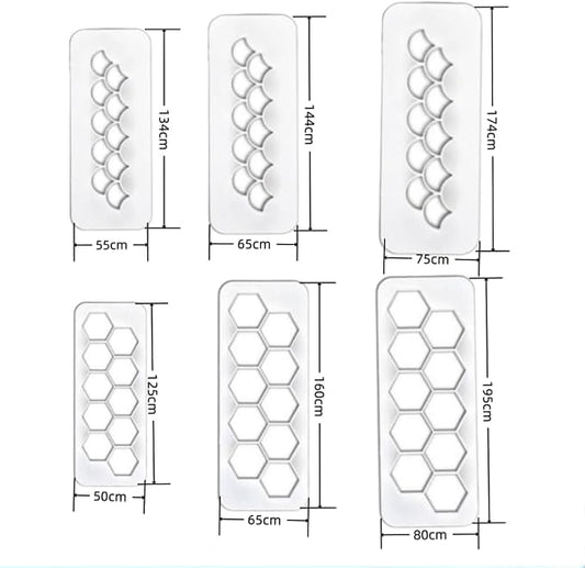 Hexagon Cookie Cutter Cake Mold Fondant Cutters, Fishscale Circle Cookie Cutters - Image 2
