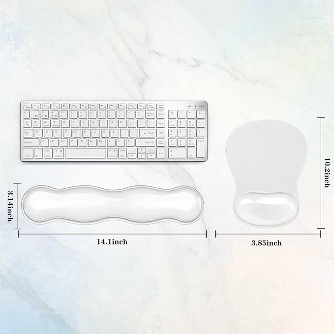 Gel Keyboard & Mouse Wrist Rest Set, Ergonomic Keyboard and Mouse Pad - Image 5